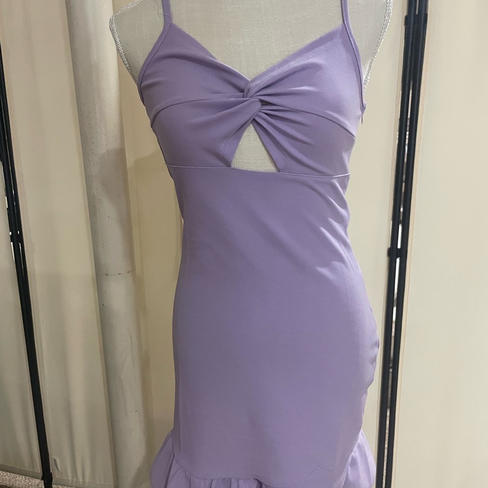 Cross top bodycon dress